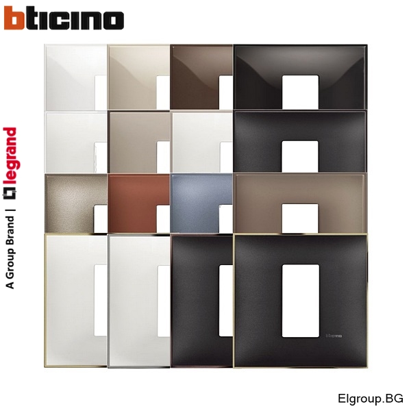 Декоративни рамки 1-модул R4801 Classia BTicino, 16-цвята, НЕМСКИ СТАНДАРТ