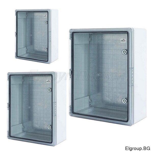 Пластмасови ABS табла с прозрачна врата IP65, Akis Plastik