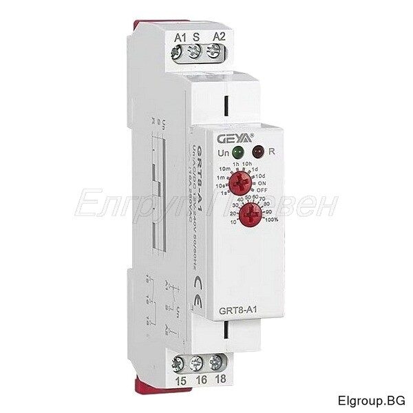 Реле за време "еднофункционално", Geya GRT8-A1 W240
