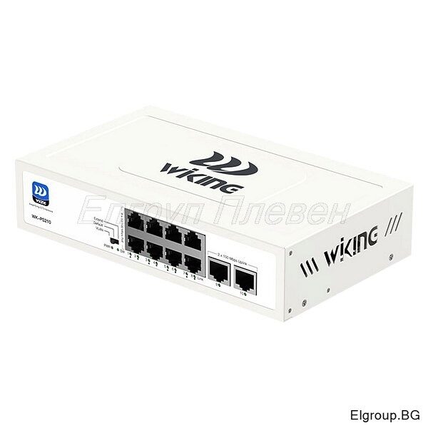 10-портов PoE Switch Wi-Tek Wiking WK-PS210, с 8-PoE порта