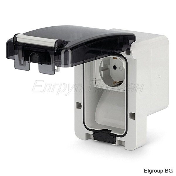 Контакт ШУКО 16А открит монтаж IP66, Scame 137.6507