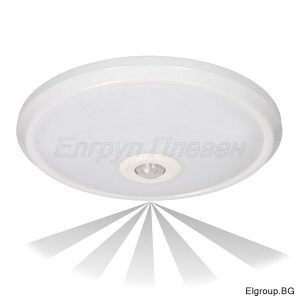 LED плафон ZONDA ORNO AD-PL-349WLPMR4, PIR датчик, 12W-800lm-4000K, IP20
