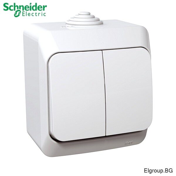 Сериен КЛЮЧ сх.5 Cedar Plus WDE000550 Schneider Electric, 16A/250V, IP44, БЯЛ
