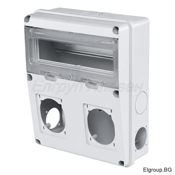 IP55 табло Scame 633.2021 за 2-индустриални 16A/32A, и 4-броя ШУКО контакта, UV защита
