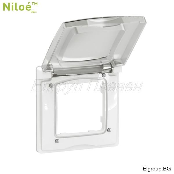 Единична рамка Legrand New Niloe IP44, БЯЛА