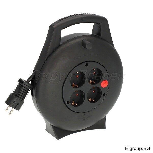 Кабелна макара 10m Brennenstuhl 1093900 Vario-Line, 4-гнезда Шуко, 3G1.5mm²
